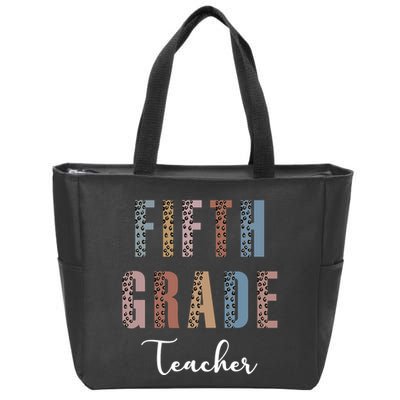 Cute Fifth Grade Teacher Zip Tote Bag