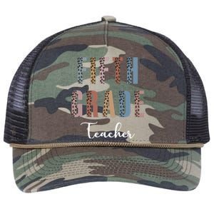 Cute Fifth Grade Teacher Retro Rope Trucker Hat Cap