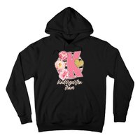 Cute Floral Glam Kindergarten Team Hoodie