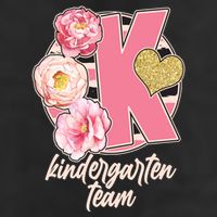 Cute Floral Glam Kindergarten Team Hat