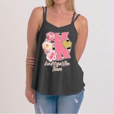 Cute Floral Glam Kindergarten Team Women's Strappy Tank