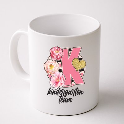 Cute Floral Glam Kindergarten Team Coffee Mug