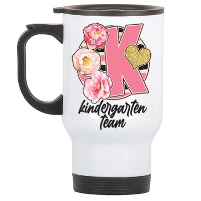 Cute Floral Glam Kindergarten Team Stainless Steel Travel Mug