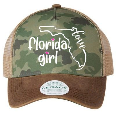 Cute Florida Girl Love Legacy Tie Dye Trucker Hat