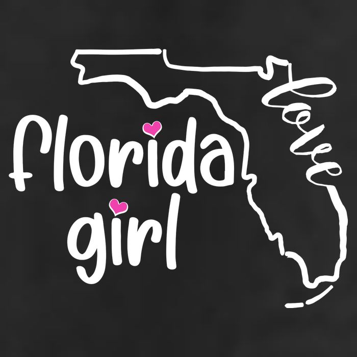 Cute Florida Girl Love 7 Panel Mesh Trucker Snapback Hat