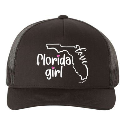 Cute Florida Girl Love Yupoong Adult 5-Panel Trucker Hat