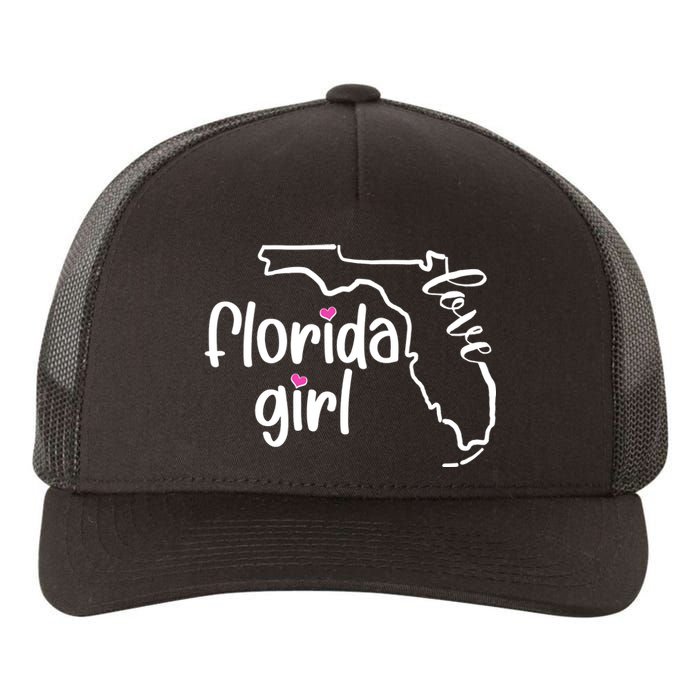 Cute Florida Girl Love Yupoong Adult 5-Panel Trucker Hat