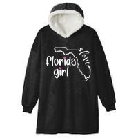 Cute Florida Girl Love Hooded Wearable Blanket