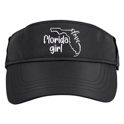 Cute Florida Girl Love Adult Drive Performance Visor