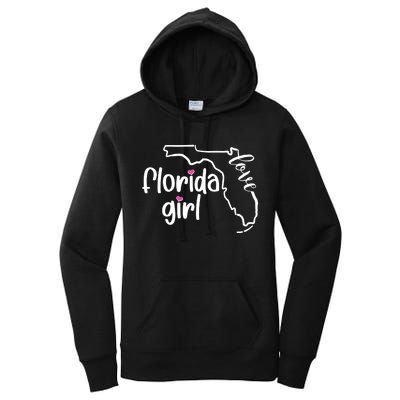 Cute Florida Girl Love Women's Pullover Hoodie