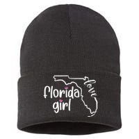 Cute Florida Girl Love Sustainable Knit Beanie