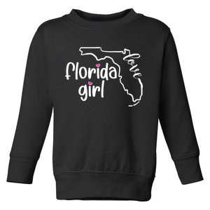 Cute Florida Girl Love Toddler Sweatshirt