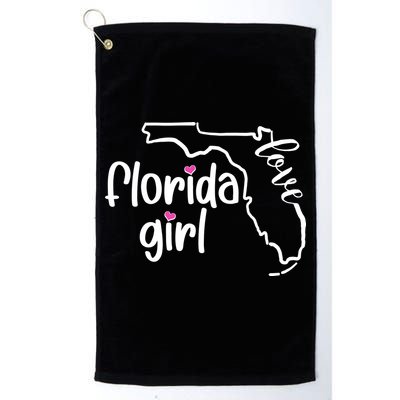 Cute Florida Girl Love Golf Towel