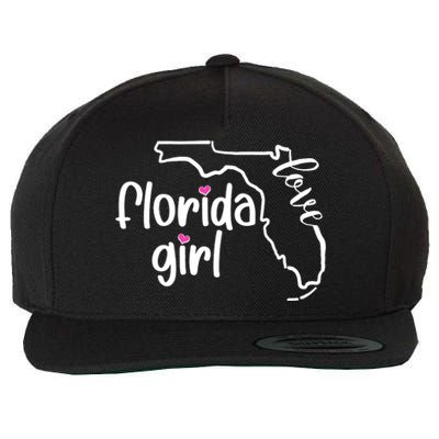 Cute Florida Girl Love Wool Snapback Cap