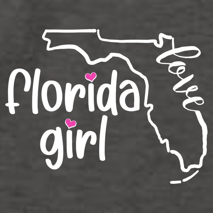 Cute Florida Girl Love Vector Backpack