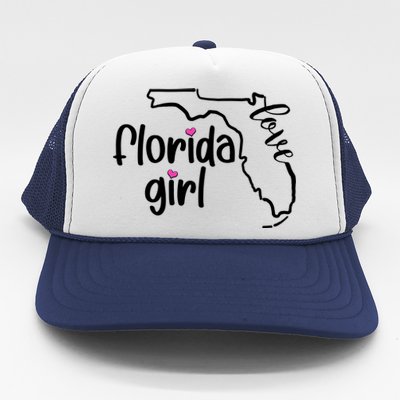 Cute Florida Girl Love Trucker Hat