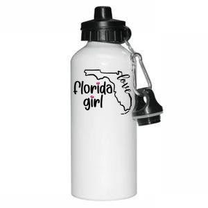 Cute Florida Girl Love Aluminum Water Bottle