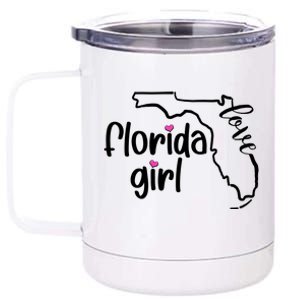 Cute Florida Girl Love 12 oz Stainless Steel Tumbler Cup