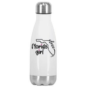 Cute Florida Girl Love Stainless Steel Insulated Water Bottle