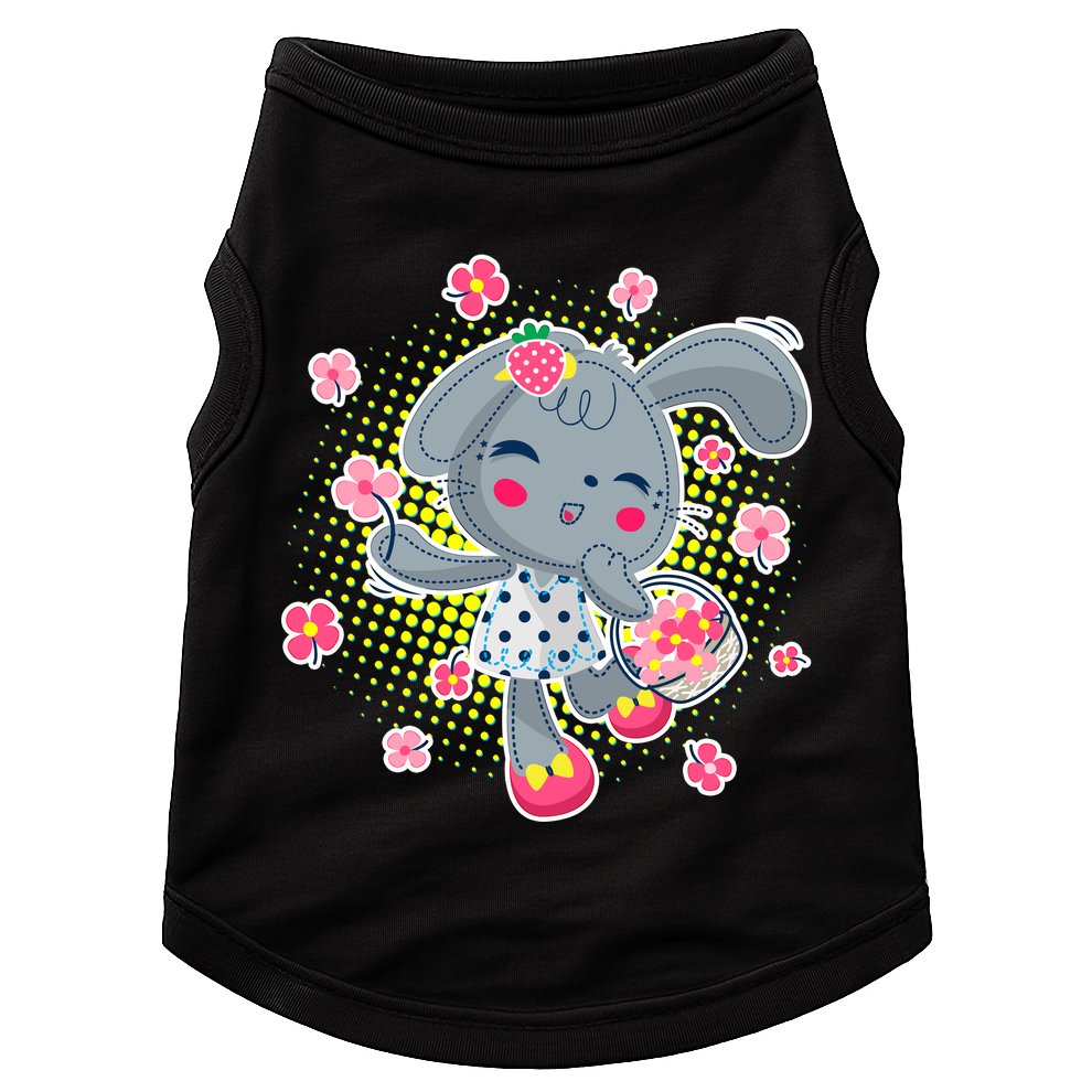Cute Flower Easter Bunny Doggie Tank