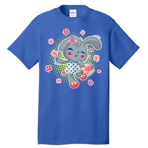 Cute Flower Easter Bunny Tall T-Shirt