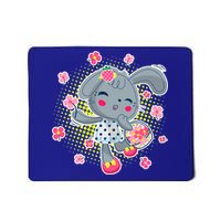 Cute Flower Easter Bunny Mousepad