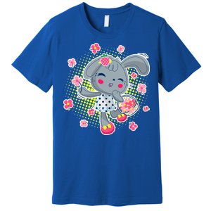 Cute Flower Easter Bunny Premium T-Shirt