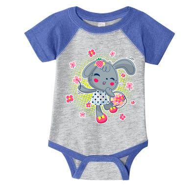 Cute Flower Easter Bunny Infant Baby Jersey Bodysuit