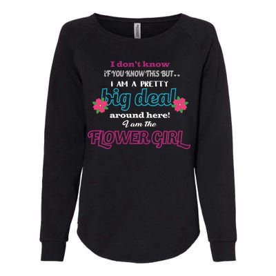 Cute Flower Girl Womens California Wash Sweatshirt