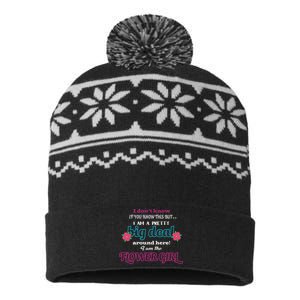 Cute Flower Girl USA-Made Snowflake Beanie