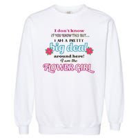 Cute Flower Girl Garment-Dyed Sweatshirt