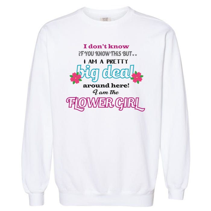 Cute Flower Girl Garment-Dyed Sweatshirt