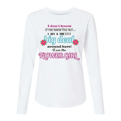 Cute Flower Girl Womens Cotton Relaxed Long Sleeve T-Shirt