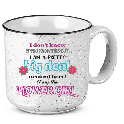 Cute Flower Girl 15oz Campfire Ceramic Mug