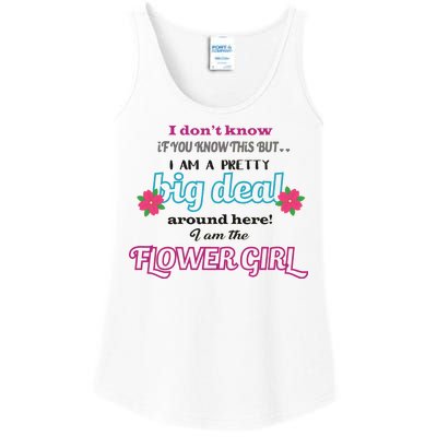 Cute Flower Girl Ladies Essential Tank