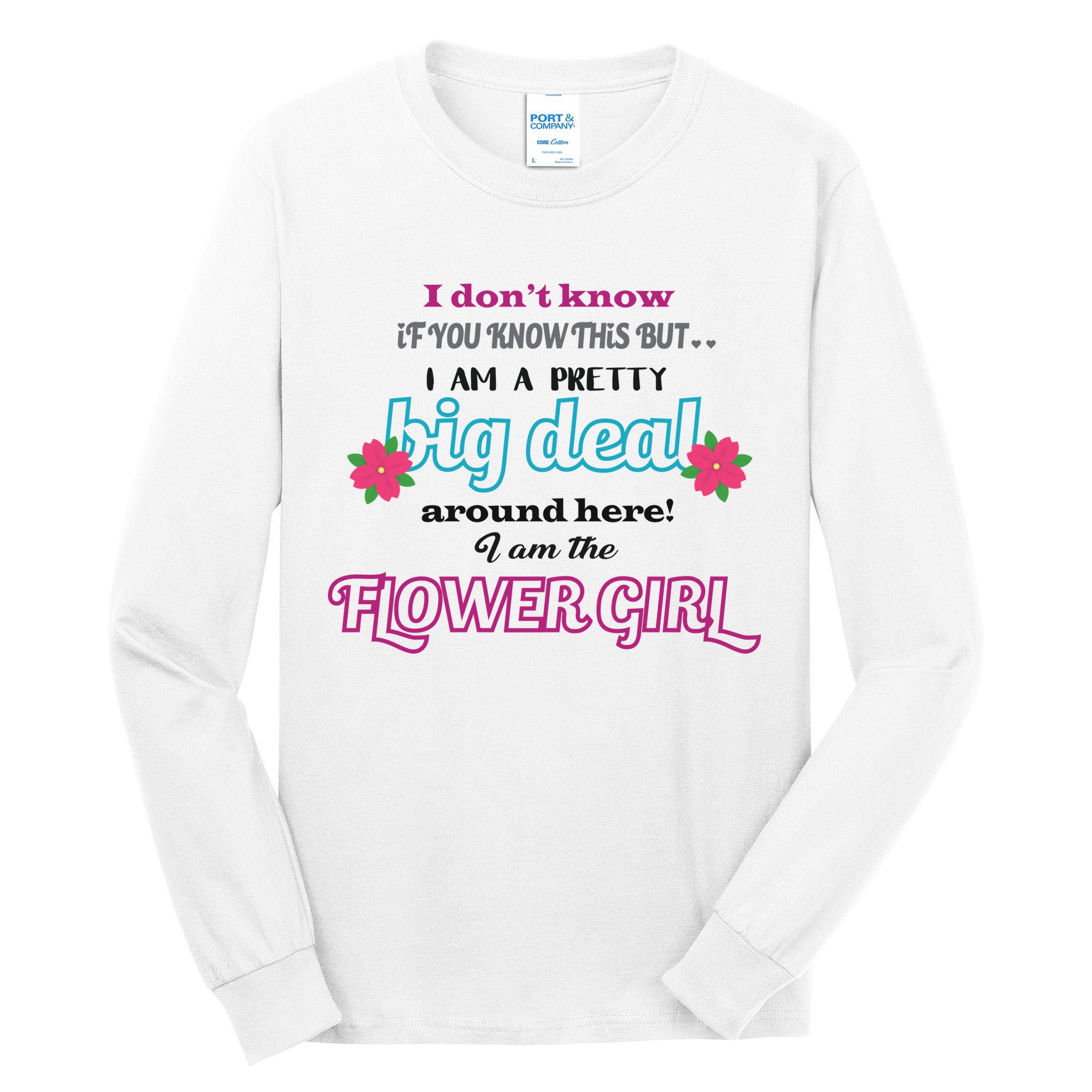 Cute Flower Girl Tall Long Sleeve T-Shirt