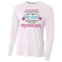 Cute Flower Girl Cooling Performance Long Sleeve Crew