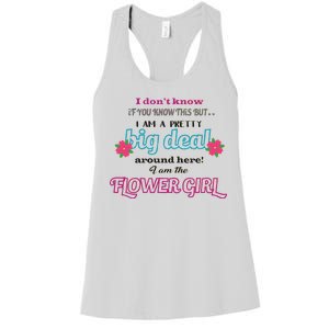 Cute Flower Girl Women's Racerback Tank