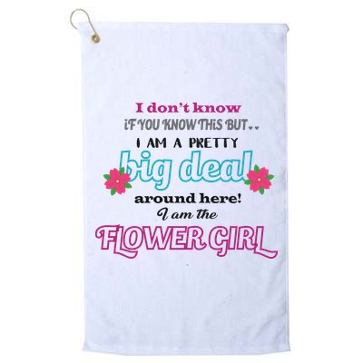 Cute Flower Girl Golf Towel