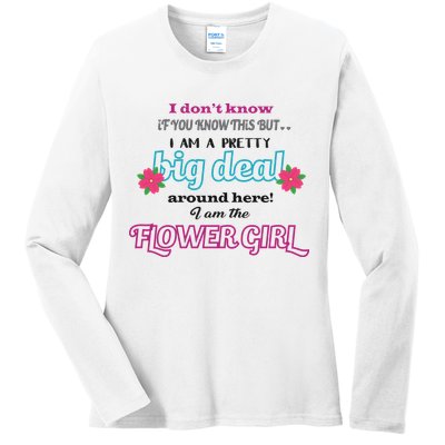 Cute Flower Girl Ladies Long Sleeve Shirt