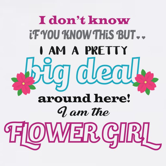 Cute Flower Girl Womens T-Shirt