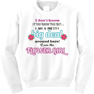 Cute Flower Girl Kids Sweatshirt