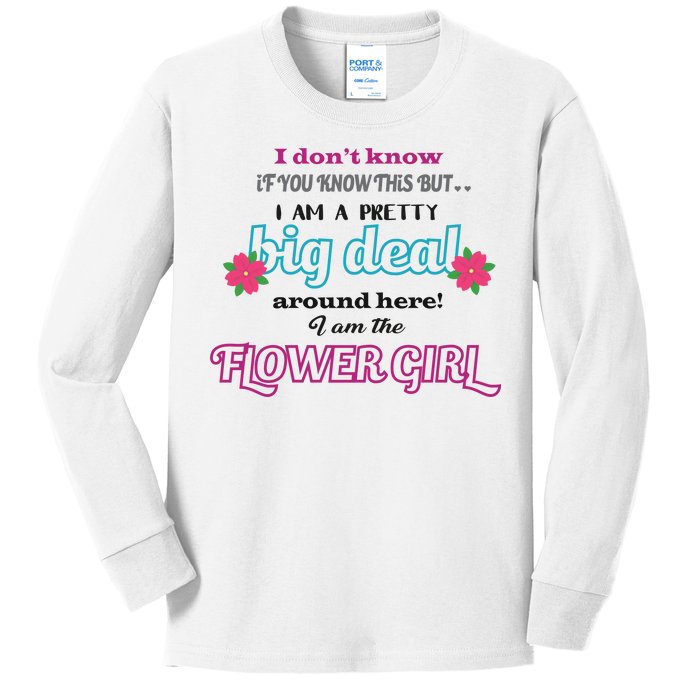 Cute Flower Girl Kids Long Sleeve Shirt