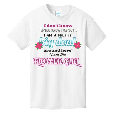 Cute Flower Girl Kids T-Shirt