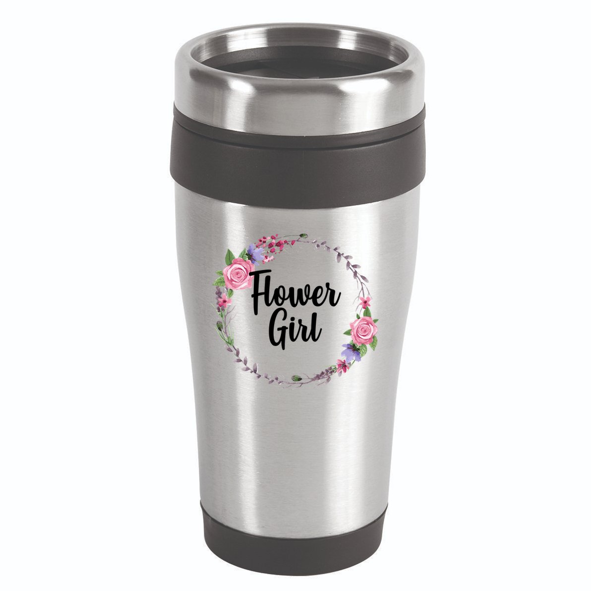 Cute Flower Girl Wedding 16oz Travel Tumbler