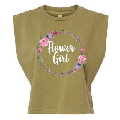 Cute Flower Girl Wedding Garment-Dyed Women's Muscle Tee