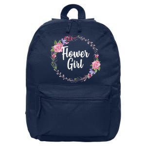 Cute Flower Girl Wedding 16 in Basic Backpack