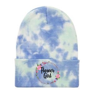 Cute Flower Girl Wedding Tie Dye 12in Knit Beanie