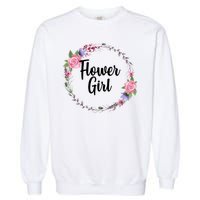 Cute Flower Girl Wedding Garment-Dyed Sweatshirt