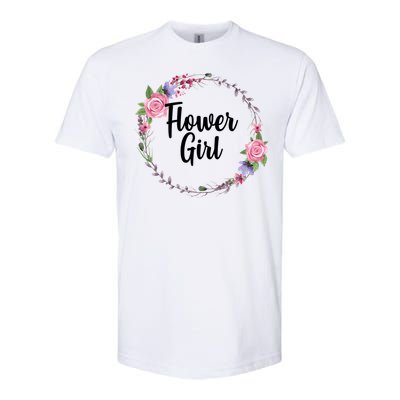 Cute Flower Girl Wedding Softstyle CVC T-Shirt